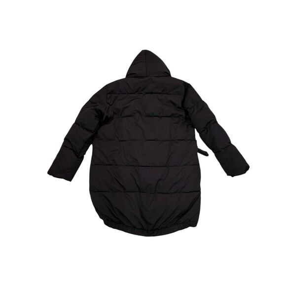 Universal Standard Black Kanda Puffy asymmetrical Coat. Size Medium - Picture 3 of 5